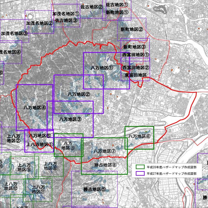 八万地区図郭位置図